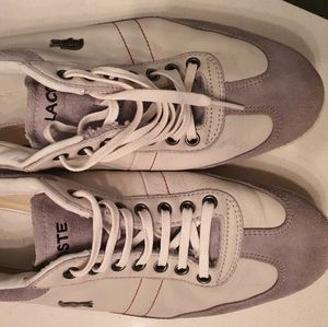 Lacoste suede & leather sneaker